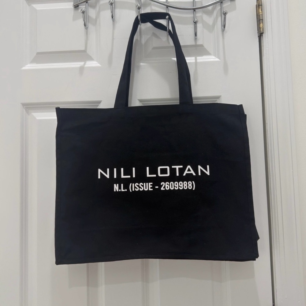 Nili Lotan Black Logo Tote
